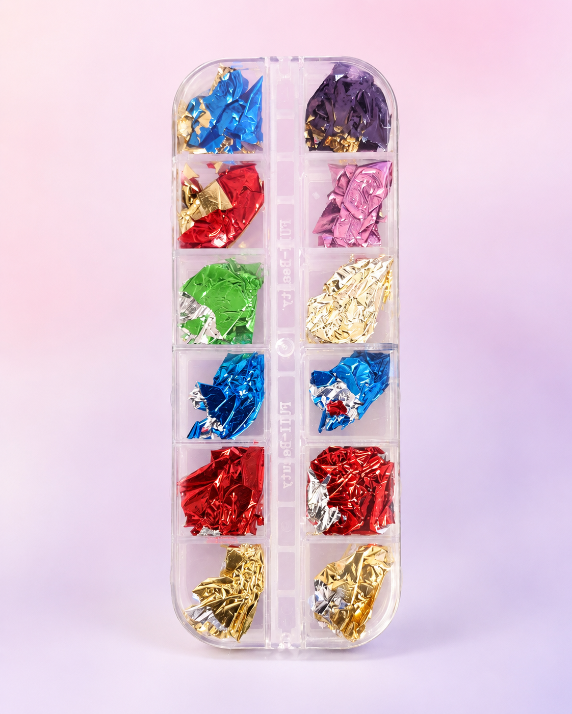 Spiral Kit de Papel Foil Metálico para Nail Art 12 Colores NSB0206