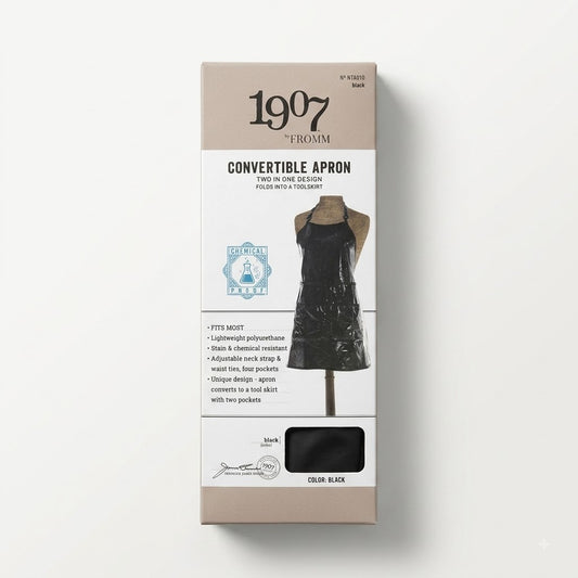 1907 Fromm Convertible Apron NTA010 – Delantal Profesional 2 en 1 Negro