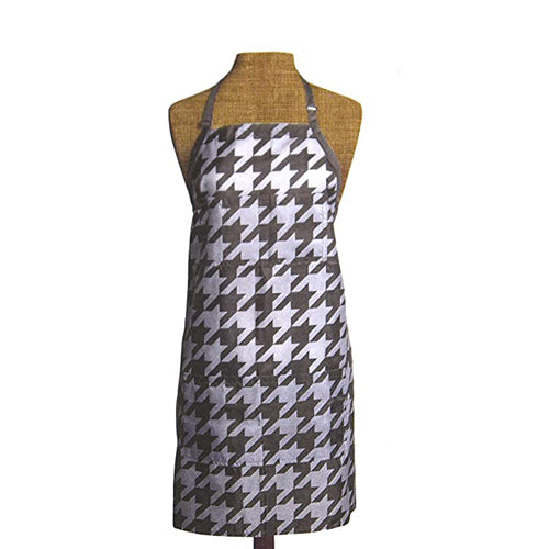🤎 1907 Fromm Delantal Profesional Houndstooth Gris NTA024 – Poliéster con Tratamiento Teflon