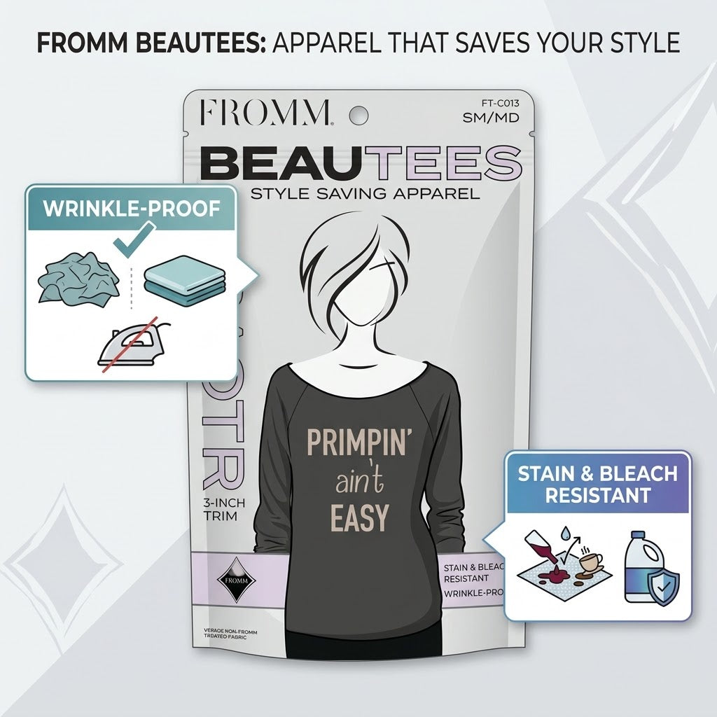 FROMM BeauTees NTC013 Primpin’ Ain’t Easy | Camisa Profesional Manga 3/4 SM/MD