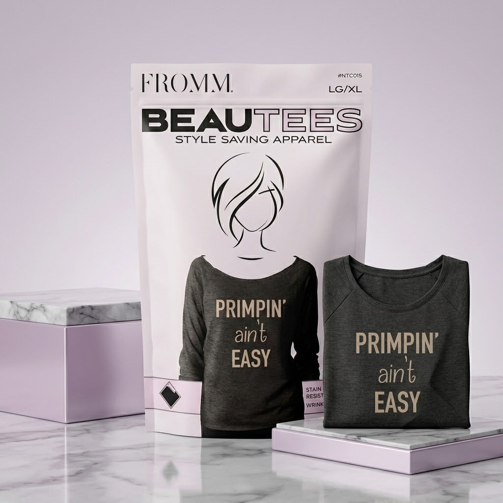 Camisa Profesional FROMM BeauTees Primpin’ Ain’t Easy NTC015 Manga 3/4 LG/XL