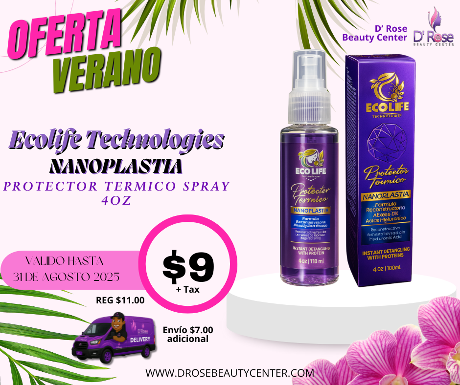 🟣 Ecolife Technologies Nanoplastia Laceador Térmico 4oz