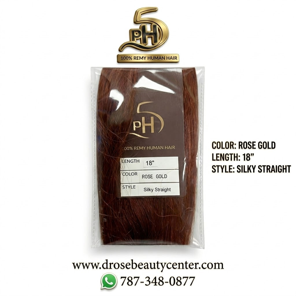 ✨ PH5 Silky Straight 18” Color #F27/613 – Extensiones Premium 100% Cabello Humano Remy ✨ (Copy)