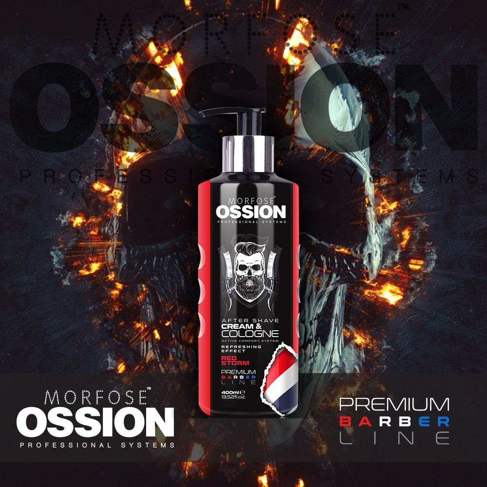 OSSION PROFESSIONAL AFTER SHAVE CREAM COLOGNE RED STORM 13.52OZ OSS008