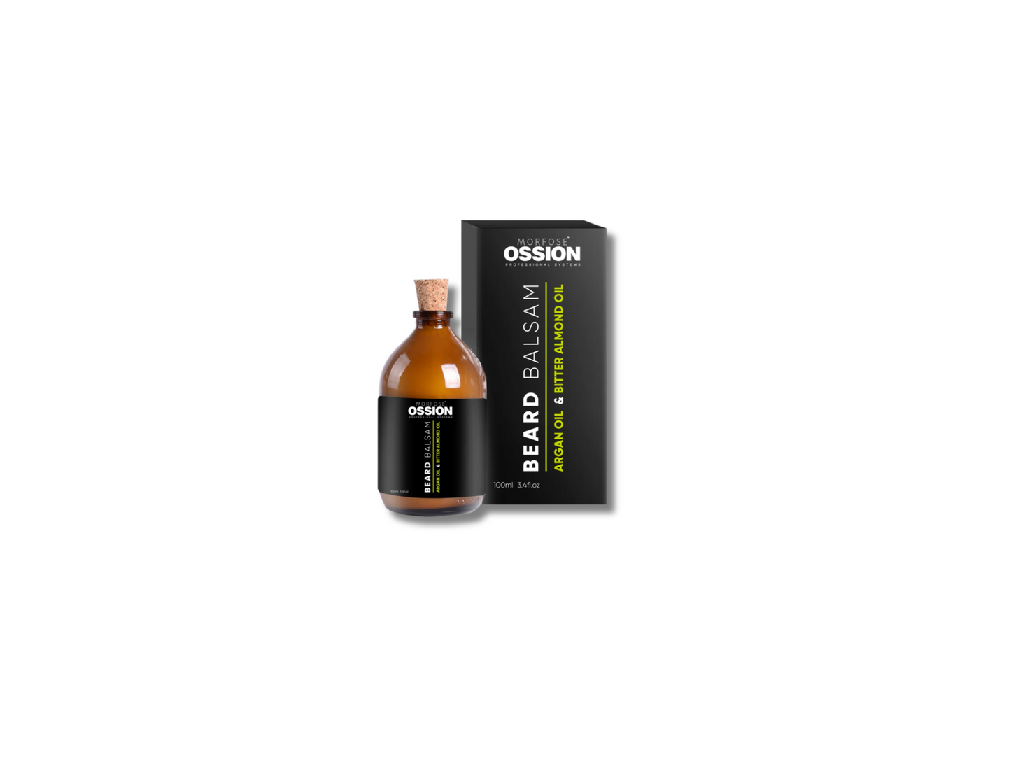 🌰 OSSION Beard Balsam 3.4oz | Argán y Almendras: Nutrición, Crecimiento y Control de Frizz