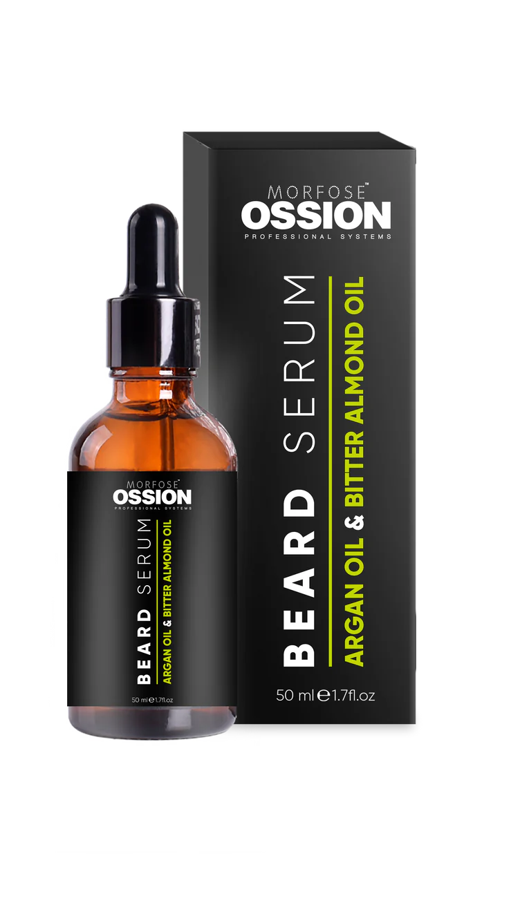 OSSION™ BEARD CARE SERUM (50ML): Suero de Barba con Argán y Almendras - Anti-Picazón y Caída (OSS013)