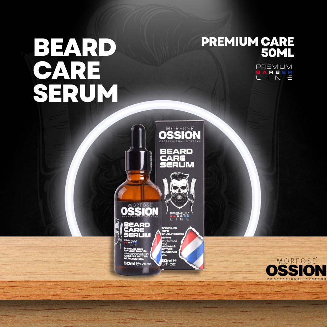 OSSION™ BEARD CARE SERUM (50ML): Suero de Barba con Argán y Almendras - Anti-Picazón y Caída (OSS013)