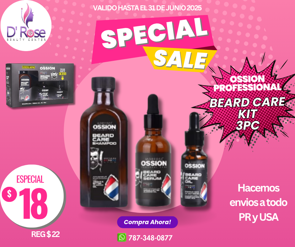 OSSION PROFESSIONAL BEARD CARE TRIPPLE KIT OSS017
