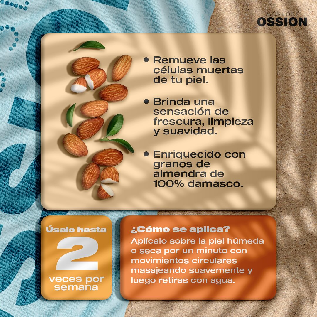 OSSION PROFESSIONAL APRICOT FACIAL SCRUB 13.52OZ OSS029