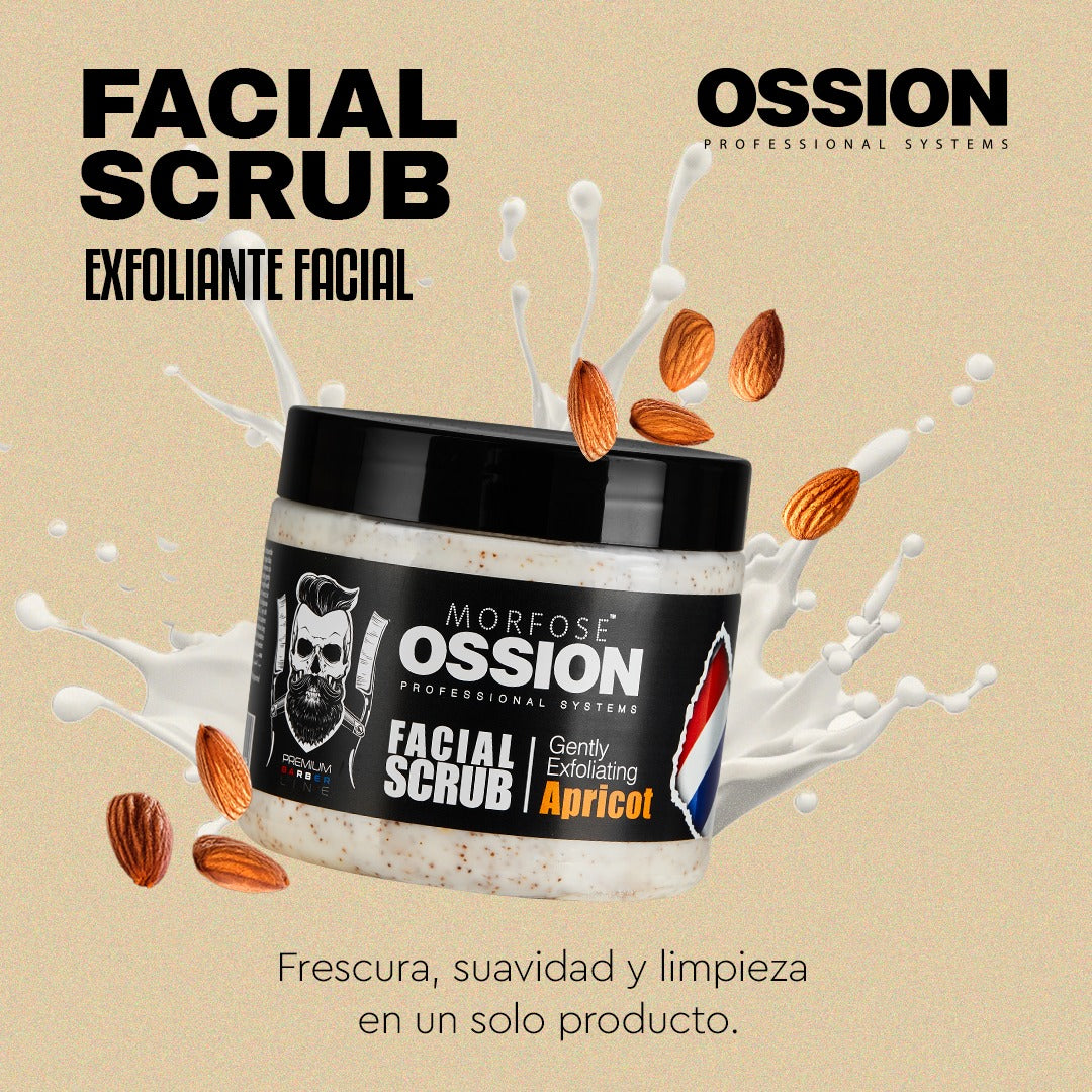 OSSION PROFESSIONAL APRICOT FACIAL SCRUB 13.52OZ OSS029