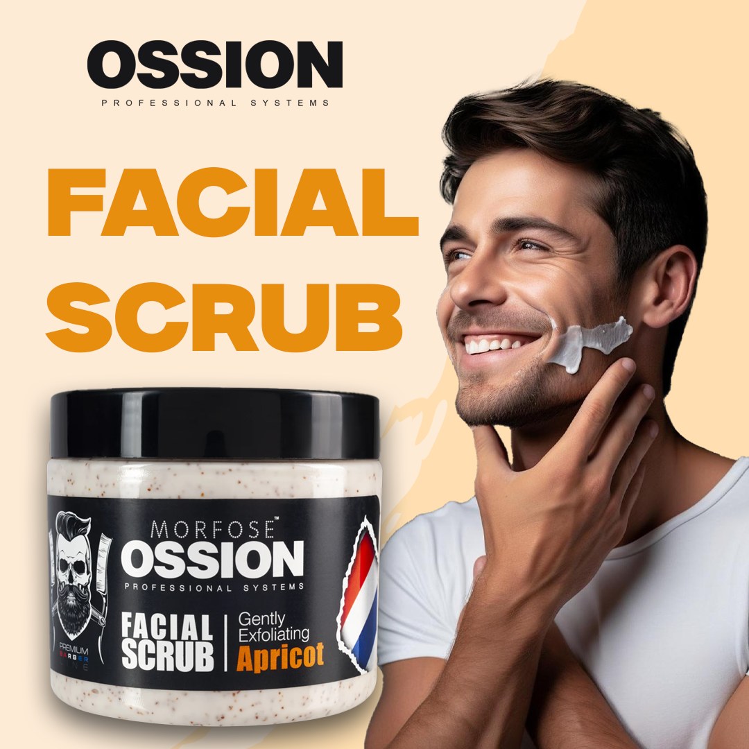 OSSION PROFESSIONAL APRICOT FACIAL SCRUB 13.52OZ OSS029