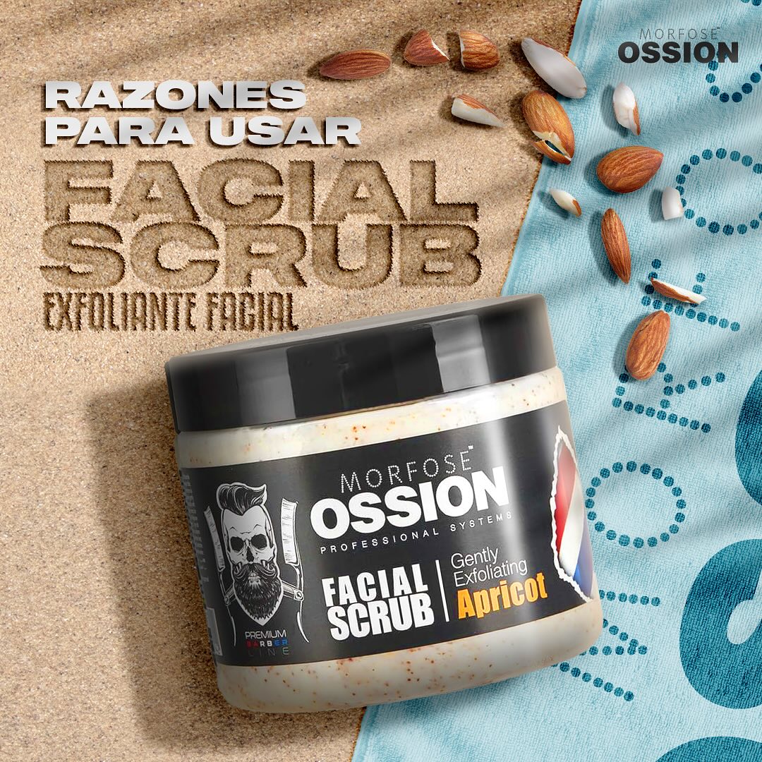 OSSION PROFESSIONAL APRICOT FACIAL SCRUB 13.52OZ OSS029