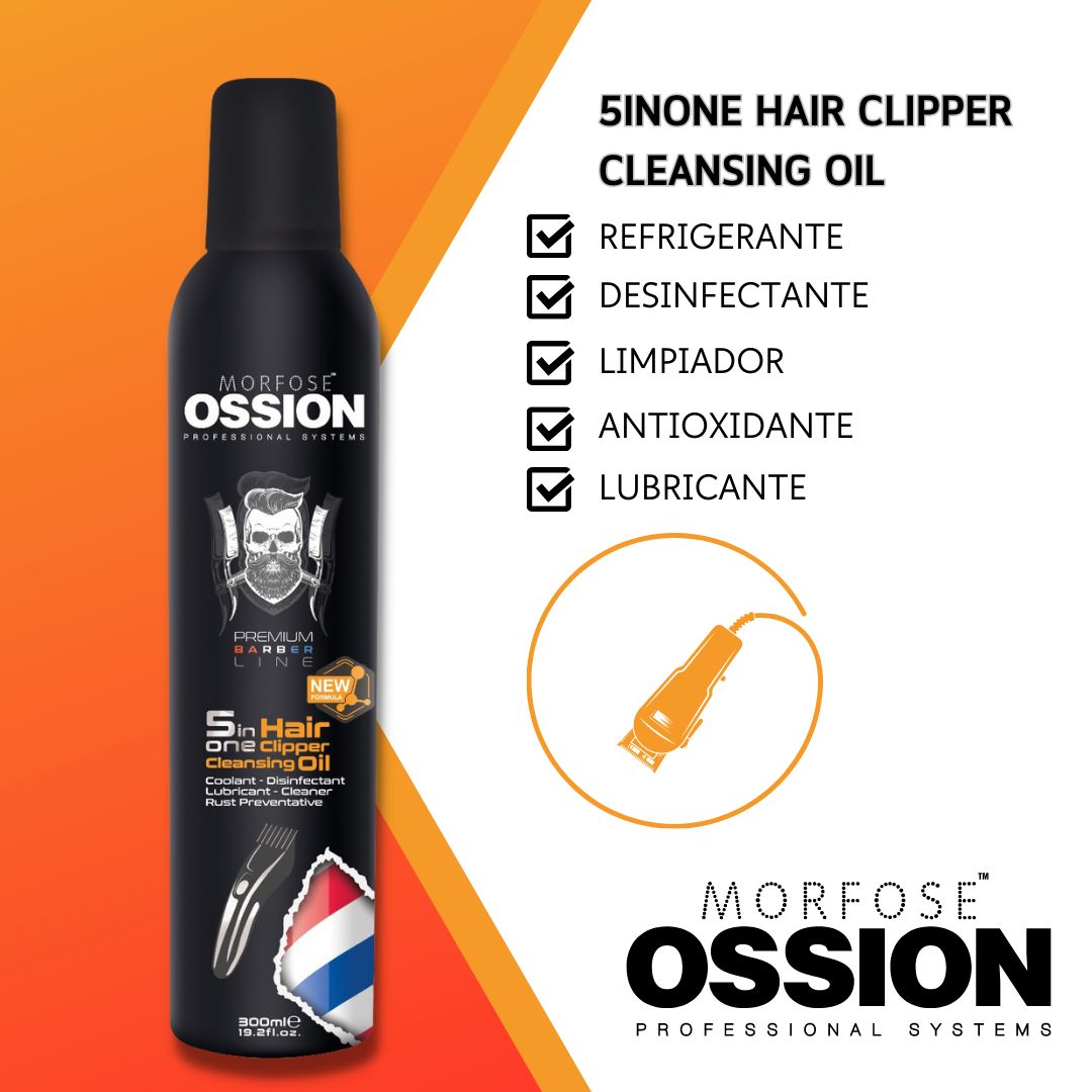 💈 Aceite Limpiador 5-en-1 OSSION (19.2oz) | Limpia, Desinfecta y Lubrica Cuchillas de Clipper