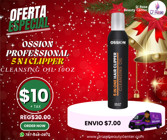 💈 Aceite Limpiador 5-en-1 OSSION (19.2oz) | Limpia, Desinfecta y Lubrica Cuchillas de Clipper
