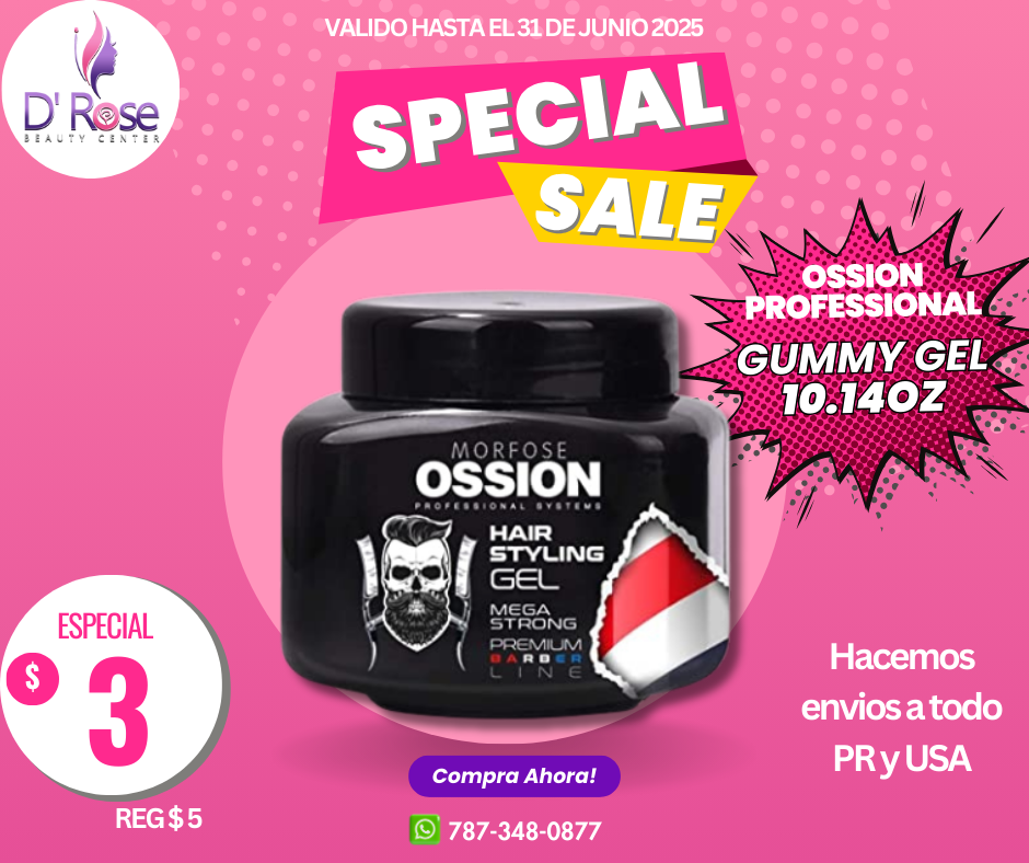 OSSION PROFESSIONAL GUMMY GEL 10.14OZ OSS032