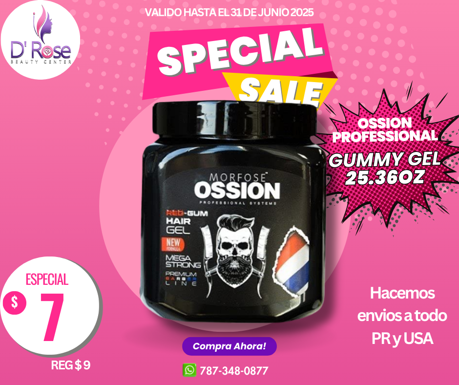 OSSION PROFESSIONAL GUMMY GEL 25.36OZ OSS033