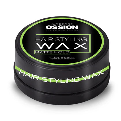 🥇 Ossion Matte Hold Hair Wax (5.1oz) | Acabado Mate, Fijación Fuerte Nivel 4 ¡Solo $5!