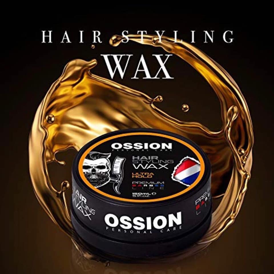 🥇 Ossion Ultra Hold Hair Wax (5.1oz) | Fijación Fuerte, Brillo y Cero Residuos ¡Solo $5!
