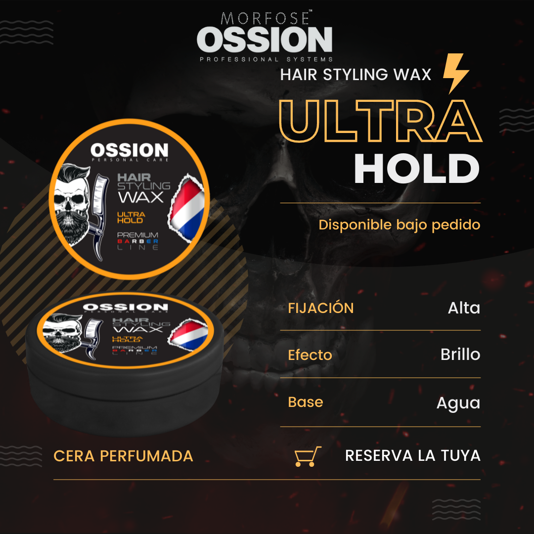 🥇 Ossion Ultra Hold Hair Wax (5.1oz) | Fijación Fuerte, Brillo y Cero Residuos ¡Solo $5!