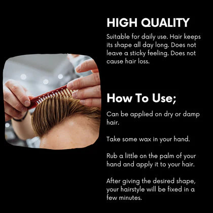 🥇 Ossion Ultra Hold Hair Wax (5.1oz) | Fijación Fuerte, Brillo y Cero Residuos ¡Solo $5!