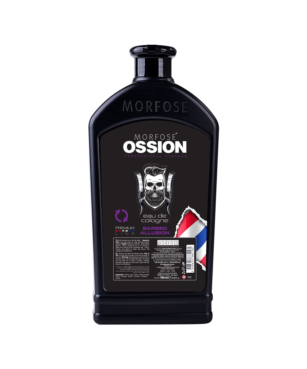 💈 OSSION PROFESSIONAL AFTER SHAVE REFILL COLOGNE BARBER ALLUSION 23.66 OZ (OSS049)