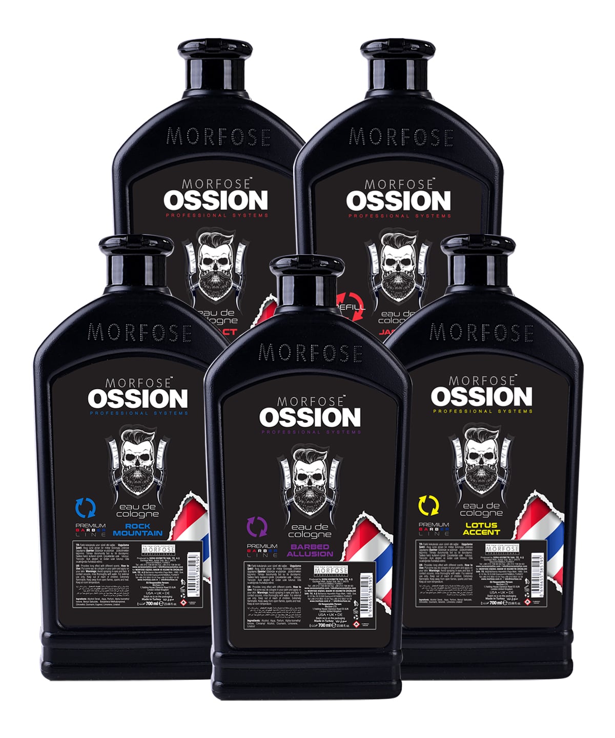💈 OSSION PROFESSIONAL AFTER SHAVE REFILL COLOGNE LOTUS ACCENT 23.66 OZ (OSS053)