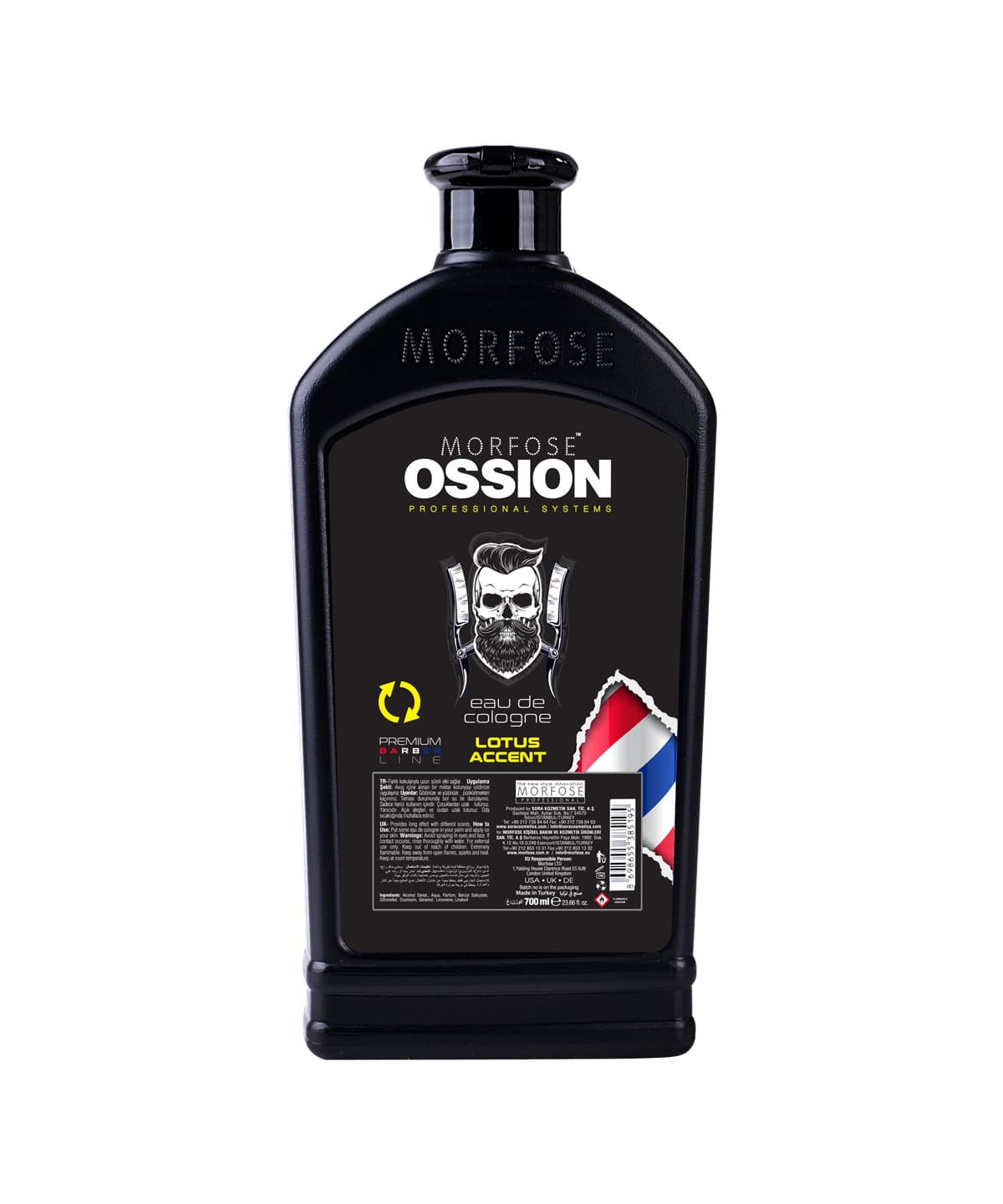 💈 OSSION PROFESSIONAL AFTER SHAVE REFILL COLOGNE LOTUS ACCENT 23.66 OZ (OSS053)