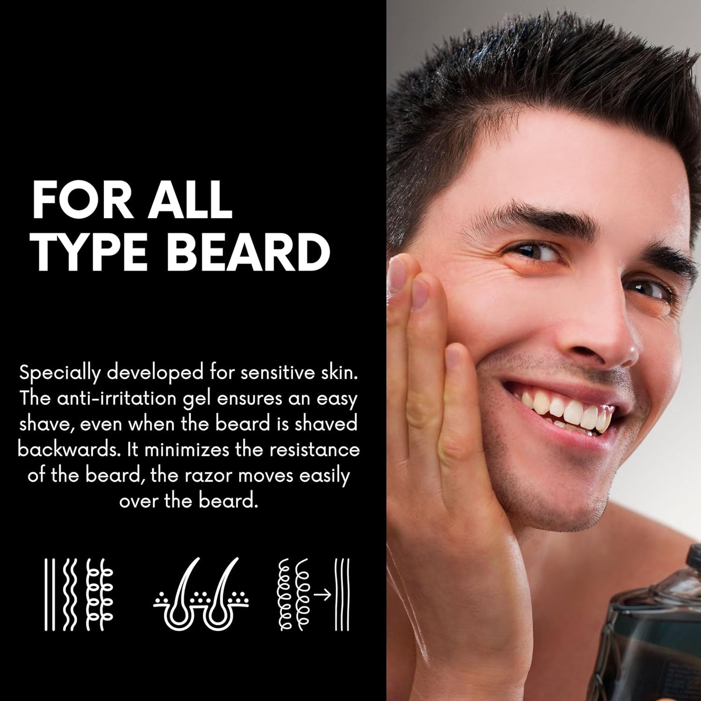 OSSION PROFESSIONAL SHAVING GEL 3IN1 23.66OZ OSS055