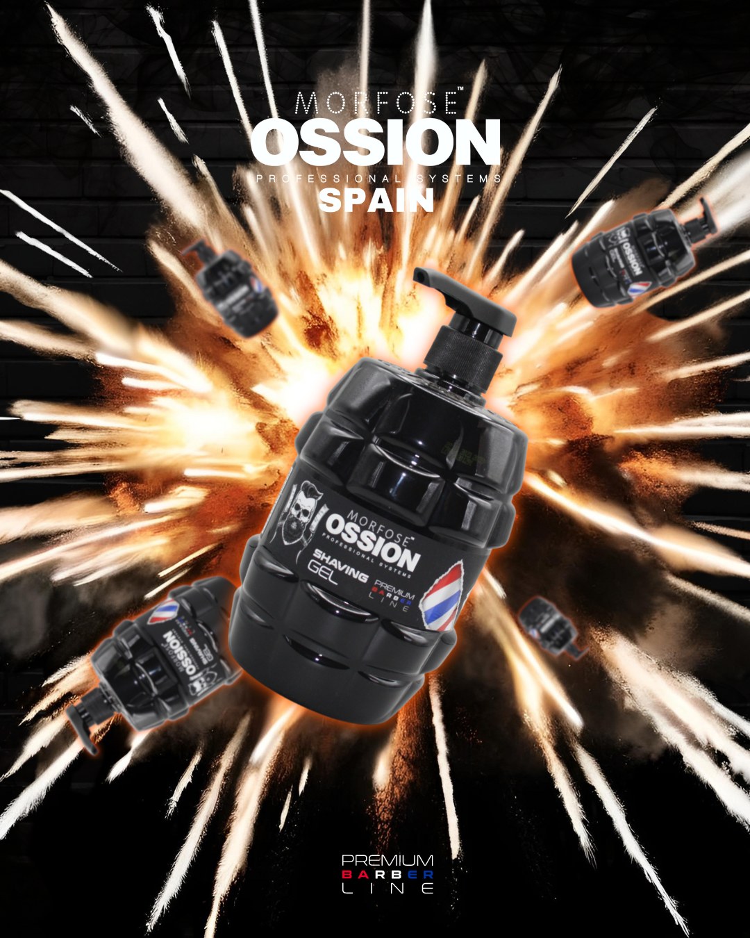 OSSION PROFESSIONAL SHAVING GEL 3IN1 33.8OZ OSS056