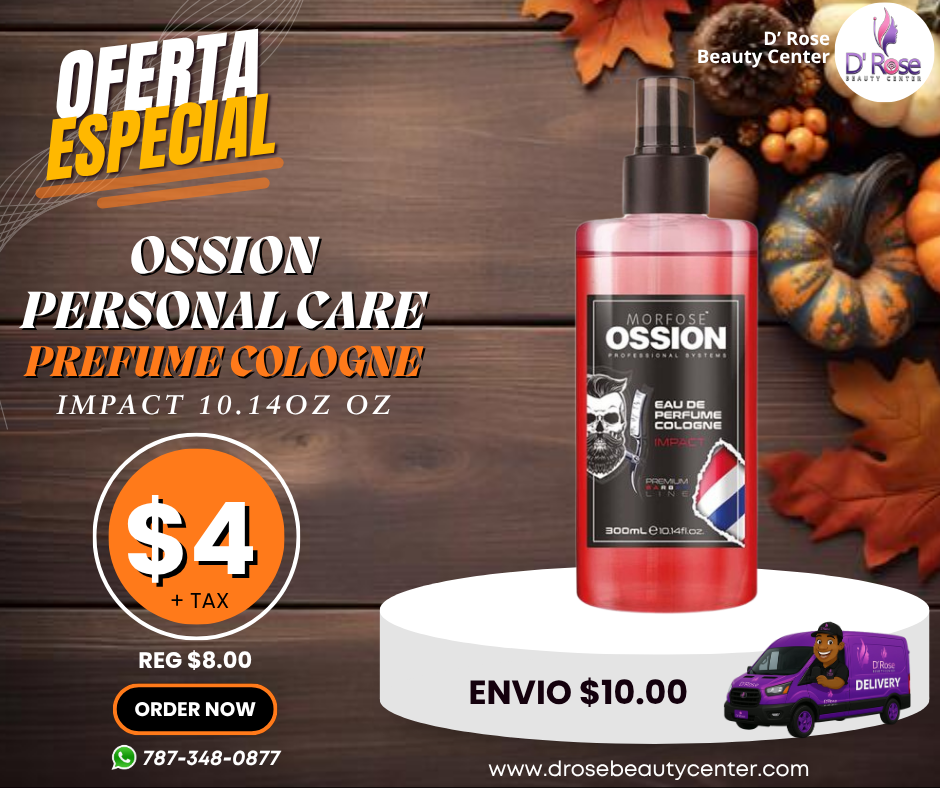 💈 OSSION PROFESSIONAL SPRAY COLOGNE IMPACT – 10.14 OZ (OSS057)