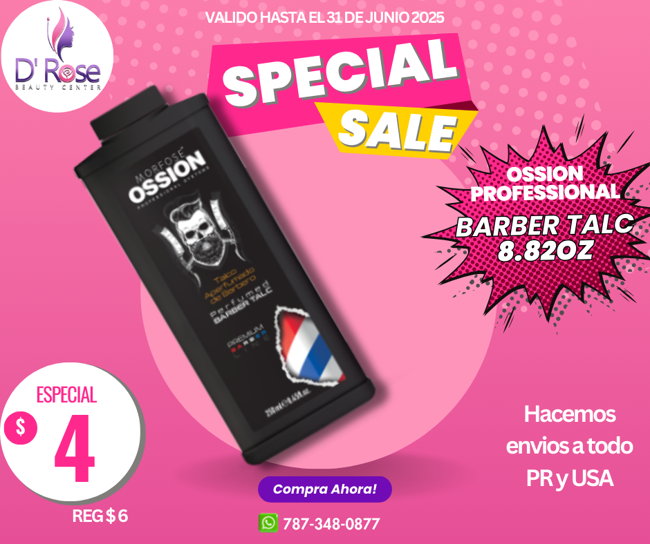 OSSION PROFESSIONAL PERFUMED BARBER TALC 8.82OZ OSS061