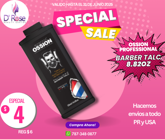 OSSION PROFESSIONAL PERFUMED BARBER TALC 8.82OZ OSS061