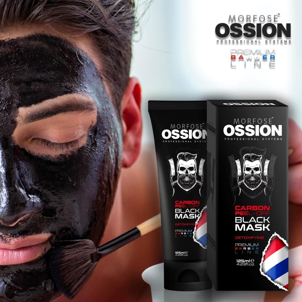OSSION™ CARBON PEEL-OFF BLACK MASK 125ML: Mascarilla Detoxificante Anti-Puntos Negros (OSS062)