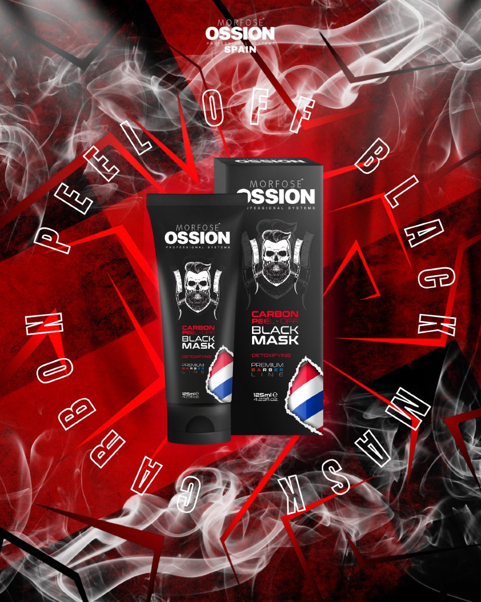 OSSION™ CARBON PEEL-OFF BLACK MASK 125ML: Mascarilla Detoxificante Anti-Puntos Negros (OSS062)