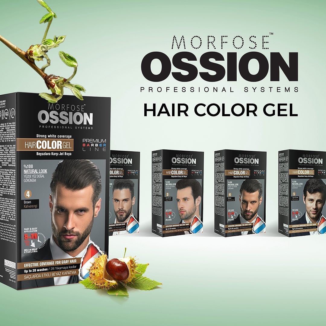 OSSION PERSONAL CARE – HAIR COLOR GEL #1 NATURAL BLACK (OSS064)