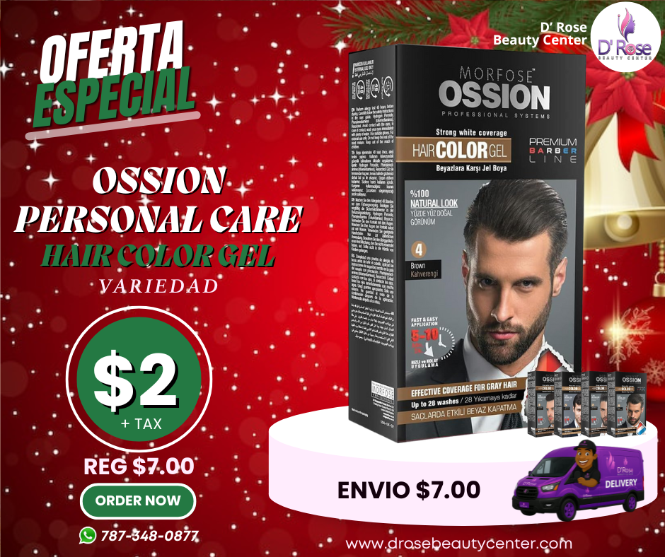 OSSION PROFESSIONAL CARE – HAIR COLOR GEL Color #4 BROWN • OSS067