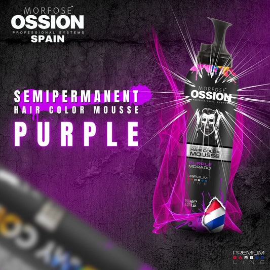 OSSION PROFESSIONAL HAIR COLOR MOUSSE COLOR PURPLE OSS070