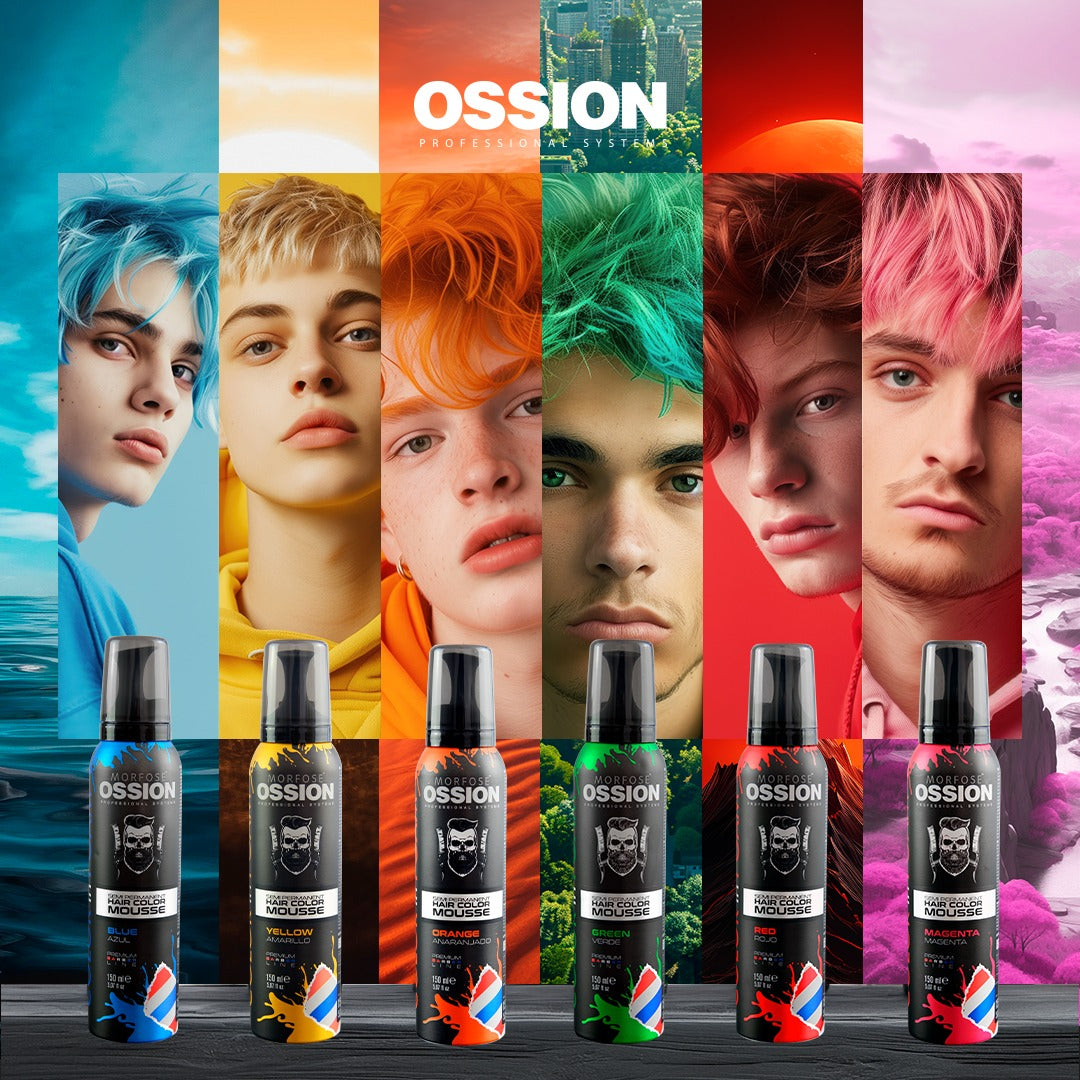 🔮 OSSION Color Mousse PURPLE (5.07oz) | Tinte Semi-Permanente en Mousse Morado