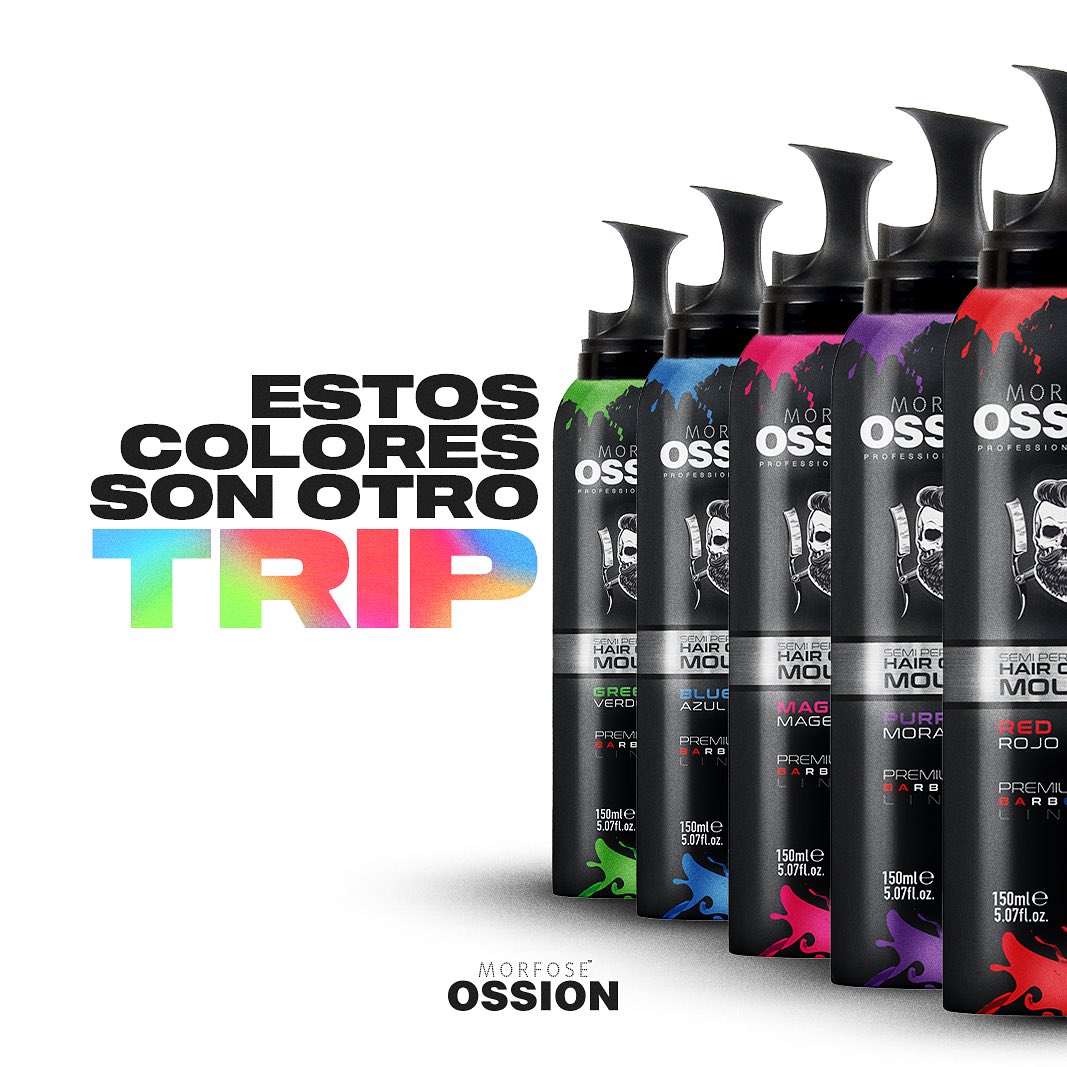 OSSION PROFESSIONAL HAIR COLOR MOUSSE COLOR YELLOW OSS075