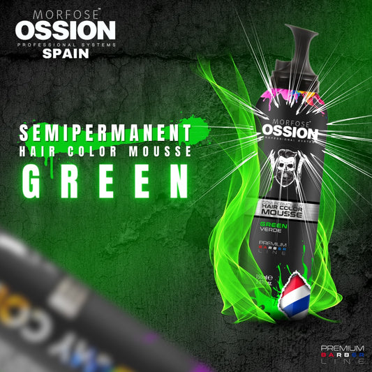 OSSION PROFESSIONAL HAIR COLOR MOUSSE COLOR GREEN OSS072
