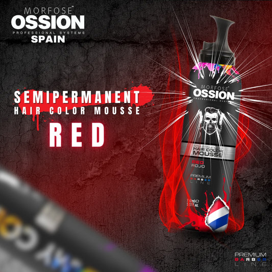 OSSION PROFESSIONAL HAIR COLOR MOUSSE COLOR RED OSS074