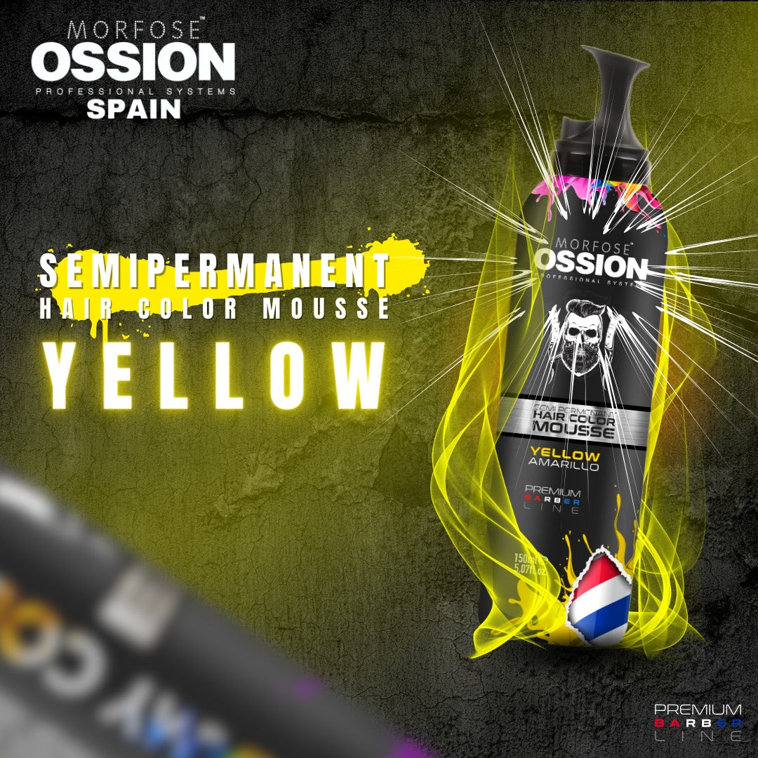 OSSION PROFESSIONAL HAIR COLOR MOUSSE COLOR YELLOW OSS075