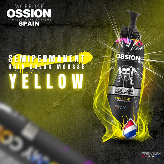OSSION PROFESSIONAL HAIR COLOR MOUSSE COLOR YELLOW OSS075