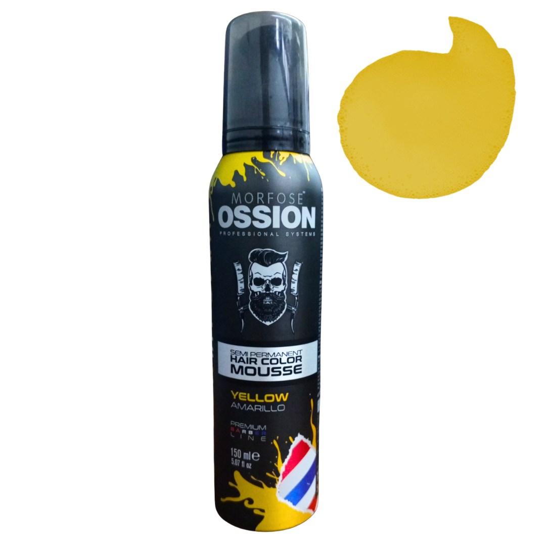 OSSION PROFESSIONAL HAIR COLOR MOUSSE COLOR YELLOW OSS075