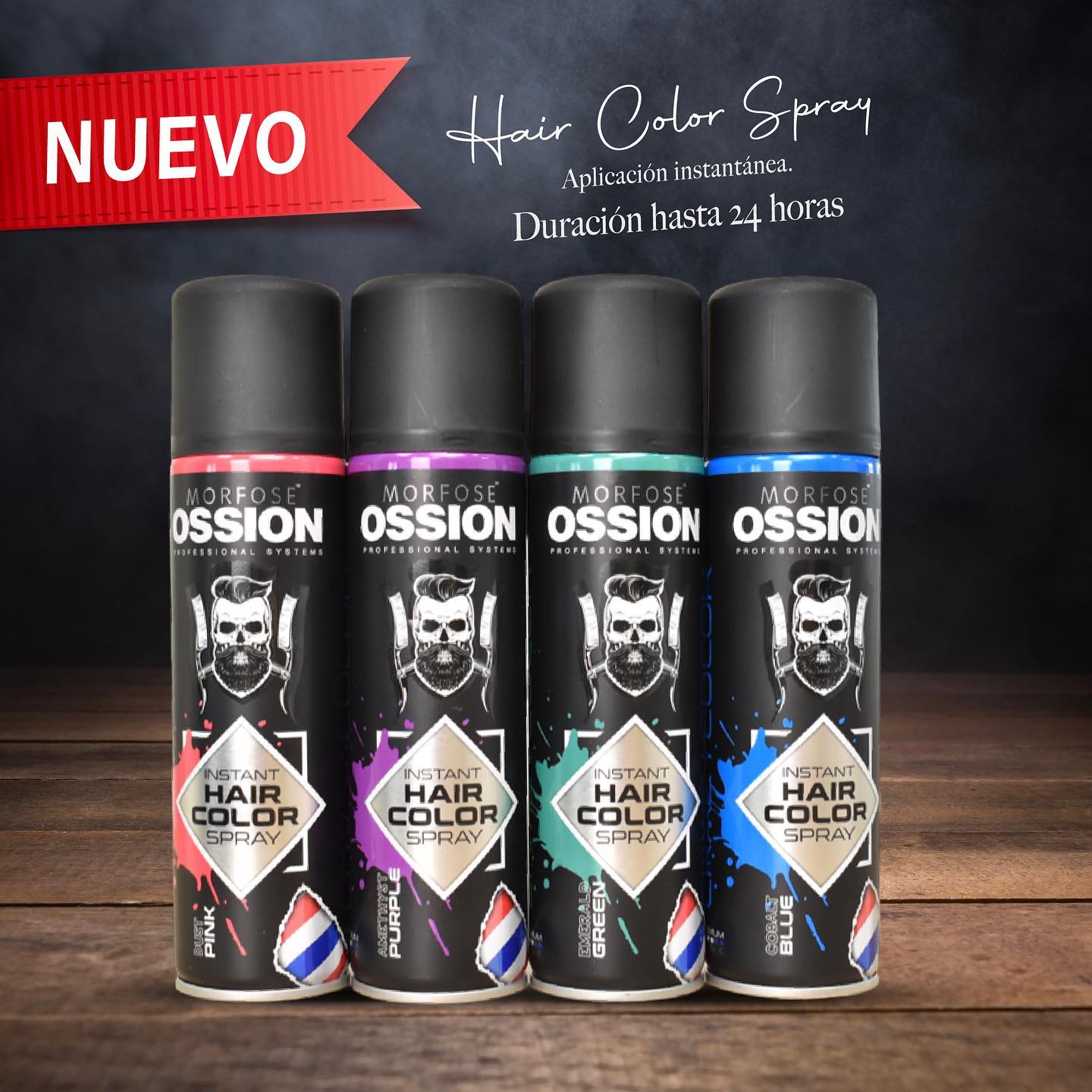 🔴 OSSION Hair Color Spray RED (5.07oz) | Fire Red: Color Temporal de Alto Impacto