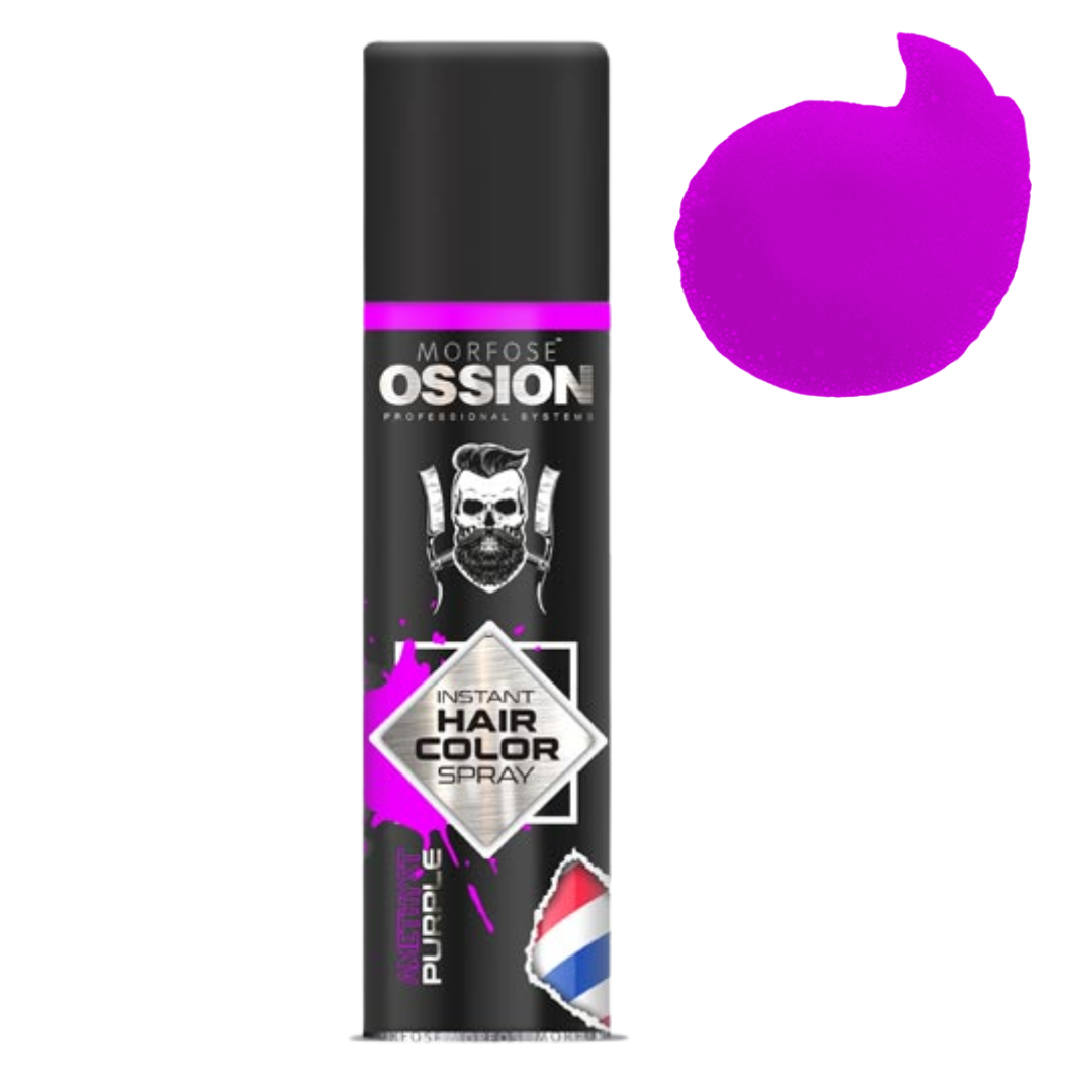 🔮 OSSION Hair Color Spray PURPLE (5.07oz) | Color Fantasía Instantáneo y Temporal