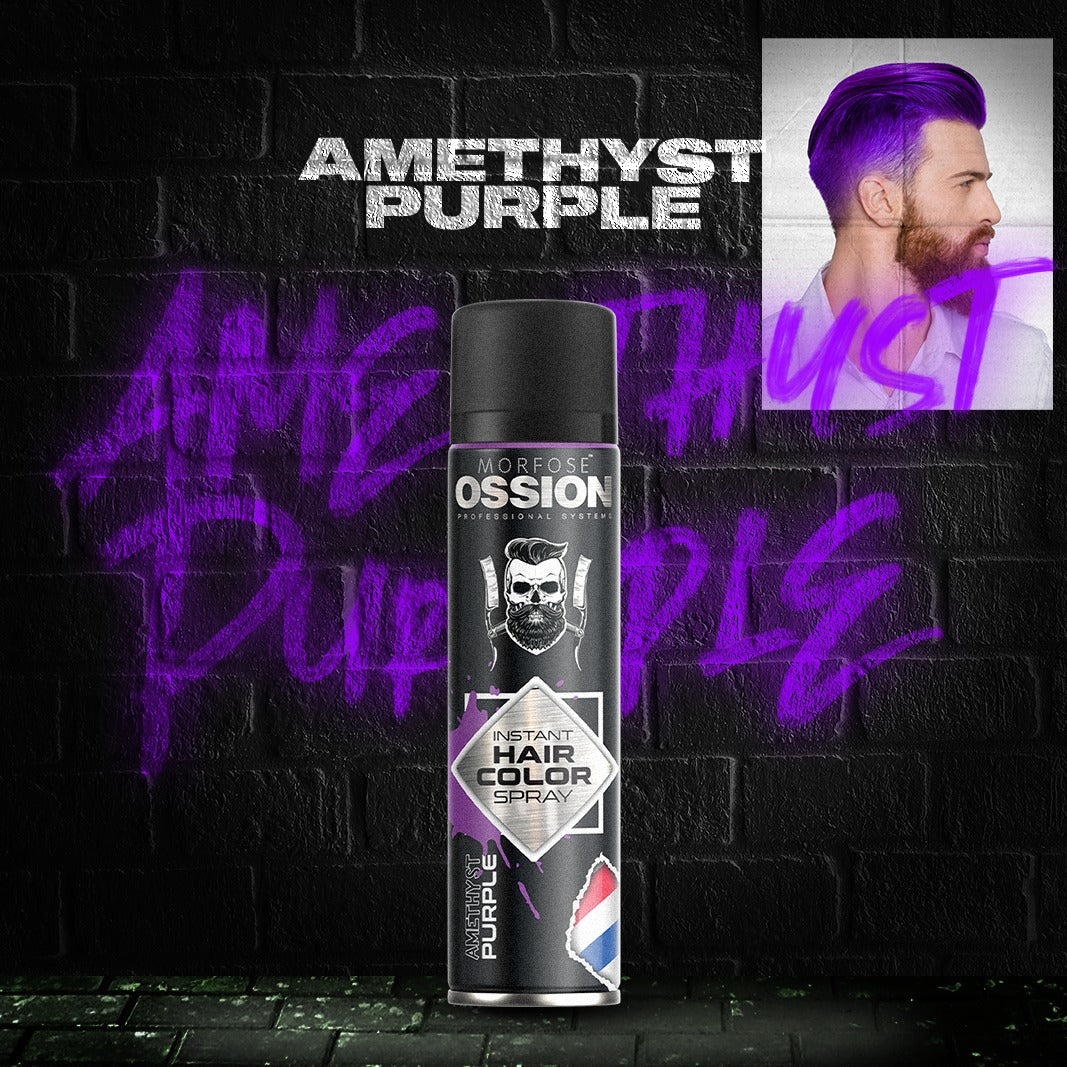 🔮 OSSION Hair Color Spray PURPLE (5.07oz) | Color Fantasía Instantáneo y Temporal