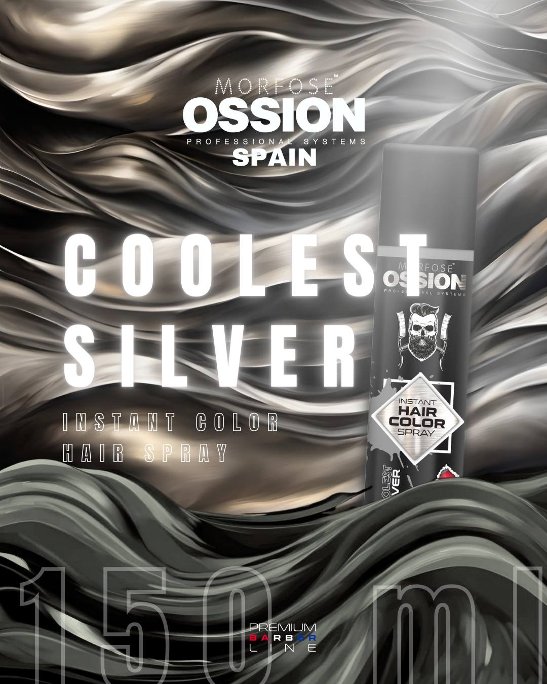 ✨ OSSION Hair Color Spray SILVER (5.07oz) | Coolest Silver Instantáneo y Temporal