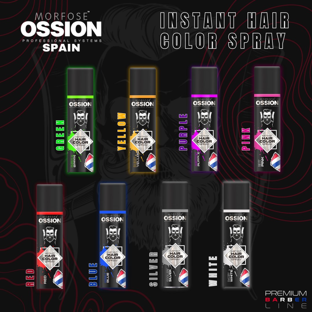 OSSION PROFESSIONAL HAIR COLOR SPRAY COLOR BLUE OSS081