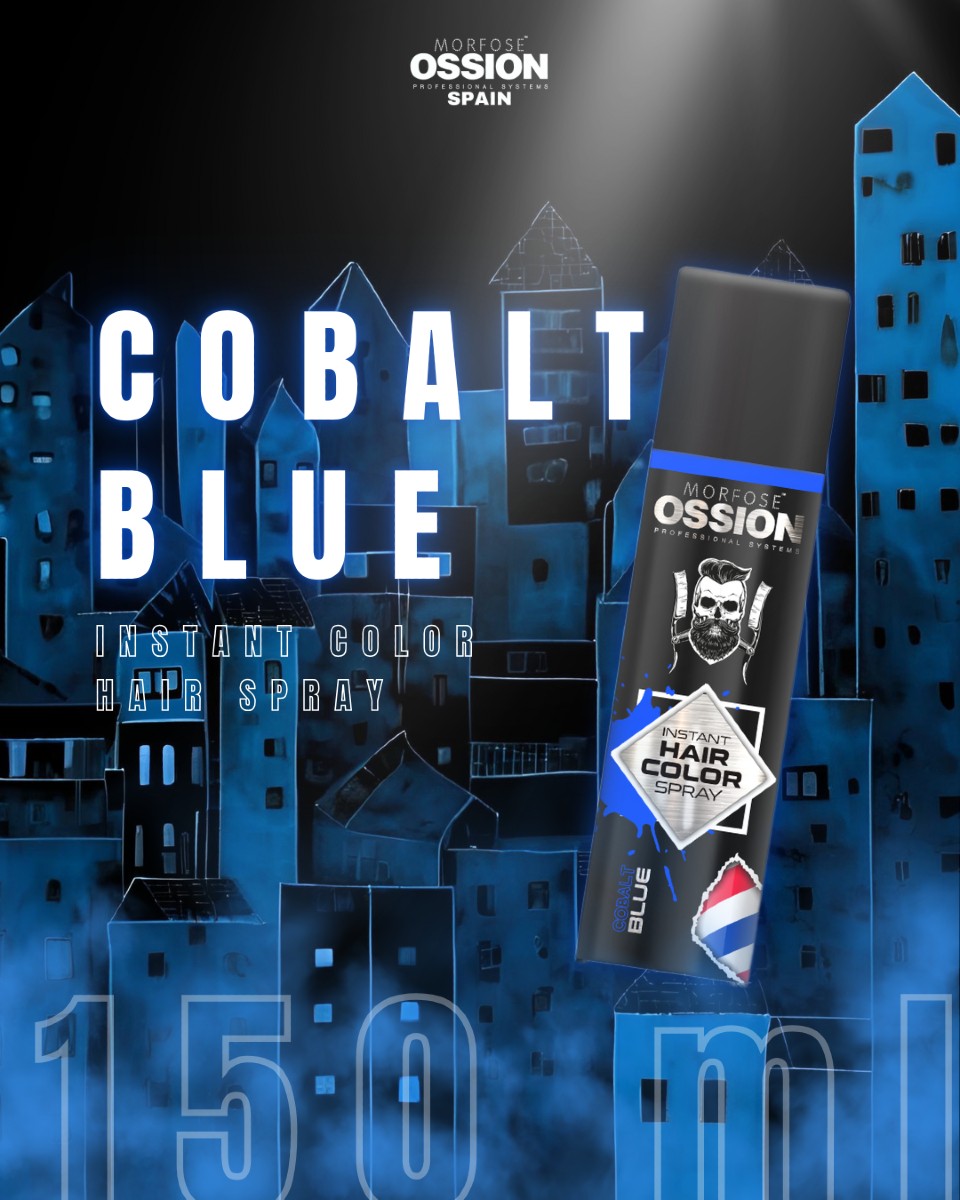 🌊 OSSION Hair Color Spray BLUE (5.07oz) | Cobalt Blue Instantáneo para Looks Audaces